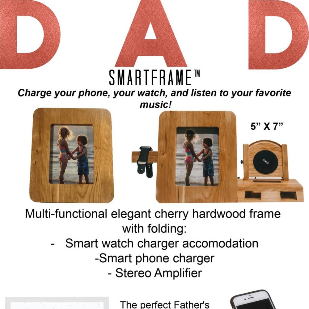 Great Gift! SmartFrame iPhone/Watch charging Frame
